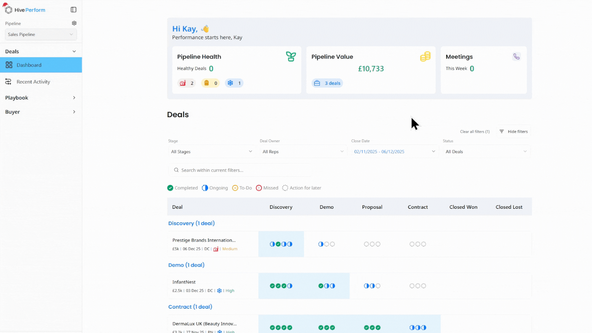 Deal Filtering Demo